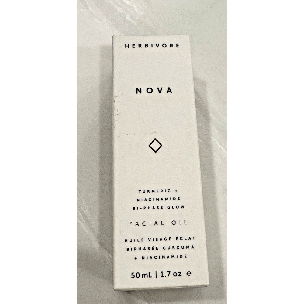HERBIVORE Nova Brightening Facial Oil 1.7oz Turmeric + Niacinamide NIB - Picture 2 of 9